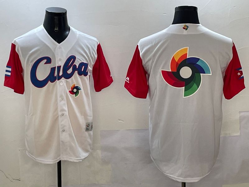 Men 2025 World Cup Blank White Nike MLB Jersey style 3265